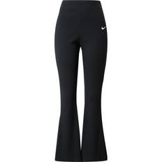 Nike Sportswear Women's High-Waisted Ribbed Jersey Pants - Black/White