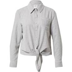 Only Stribede Bluser Only Lecey Blouse - Dark Gray/White