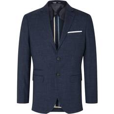 Selected 58 Blazere Selected Linen Blend Jacket - Dark Navy