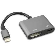 HDMI aktiv - HDMI-kabler 4smarts Lightning - HDMI/Lightning M-F Adpater 0.1m