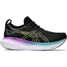 45 - Dame - Sort Løbesko Asics Gel-Nimbus 25 W - Black/Glow Yellow