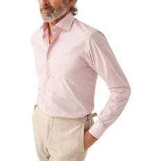 Eton Dame - Knapper Overdele Eton Contemporary Fit Pink Striped Poplin Shirt Mand Langærmede Skjorter hos Magasin Pink