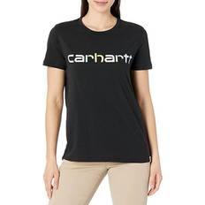 Carhartt Bomuld - Dame T-shirts & Toppe Carhartt Lightweight Multicolor Logo Graphic T-Shirt Black Women's Clothing Black