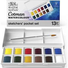 Winsor & Newton Akvarelmaling Winsor & Newton Cotman Watercolours Sketchers' Pocket Set 13-pack