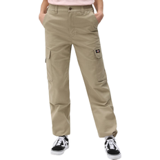 Dickies Beige Bukser & Shorts Dickies Hooper Bay Women Cargo Trousers - Khaki