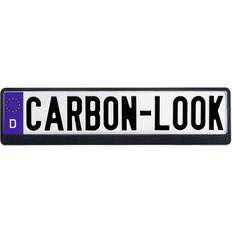 HP Autozubehör Carbonlook Plastic Nummerpladeholder Carbon