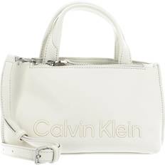 Magnetlås Tote Bag & Shopper tasker Calvin Klein Recycled Mini Tote Bag - Dark Ecru