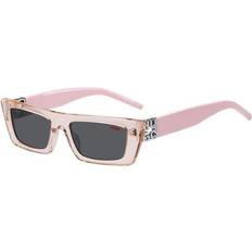 HUGO BOSS Pink-acetate sunglasses with 3D monogram