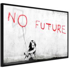 Artgeist med ramme Banksy: No Future Plakat