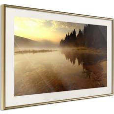 Artgeist med ramme Fog Over the Water Plakat