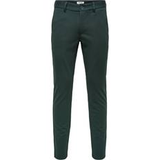 Elastan/Lycra/Spandex - Grøn - Herre - Slim Bukser Only & Sons Onsmark Chinos