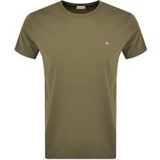 Gant T-shirts & Toppe Gant Classic T-shirt in Regular Fit - Juniper Green