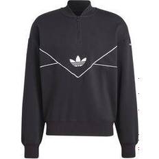 adidas Men's Originals Adicolor Seasonal Archive Half-Zip Crew Sweatshirt - Black/White
