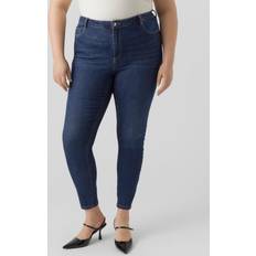 48 - Blå - M Jeans Vero Moda Curve Mørkeblå skinny-jeans Mørkeblå denim