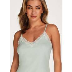 Hunkemöller T-shirts & Toppe Hunkemöller Cami Rib Lace top grøn