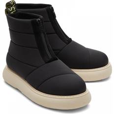 Toms 6,5 Støvler Toms puffer front zip quilted ankle boots in black