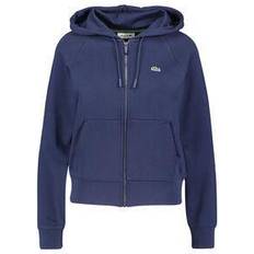 44 - Dame - Hoodies - L Sweatere Lacoste Embroidered Logo Zipped Hoodie in Cotton Mix