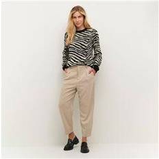 Kaffe Tøj Kaffe Kamerie Straight Leg Trousers Beige