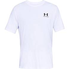 Under Armour Men's Sportstyle Left Chest Short Sleeve Shirt - White/Black