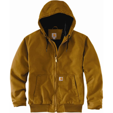 Carhartt Herre - Udendørsjakker - XXL Carhartt Men's Loose Fit Washed Duck Insulated Active Jacket - Brown