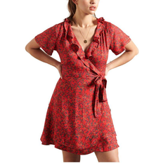 Superdry Korte kjoler Superdry Summer Wrap Dress - Red