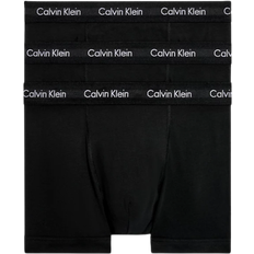 Calvin Klein Boxsershorts tights - Elastan/Lycra/Spandex Tøj Calvin Klein Cotton Stretch Trunks 3-pack - Black Wb