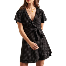 Superdry Korte kjoler Superdry Summer Wrap Dress - Black