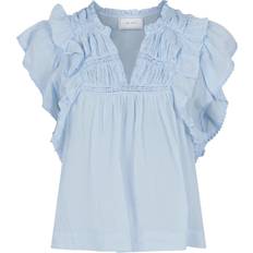 32 - 6 - Dame - Korte kjoler Tøj Neo Noir Jayla S Voile Top - Light Blue