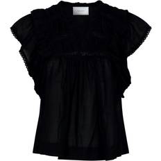 44 - Dame - Sweatshirts Overdele Neo Noir Jayla S Voile Top - Black