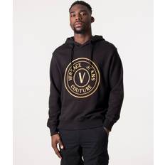Versace Sweatere Versace Jeans Couture Black V-Emblem Hoodie EG89 BLACK/GOLD