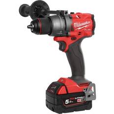 Milwaukee Batterier - Bore-/Skruemaskiner Milwaukee M18 FDD3-502X (2x5.0Ah)