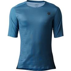 Fox Blå T-shirts Fox Flexair Ascent SS Jersey Men, blå Trøjer Downhill & Freeride 2023