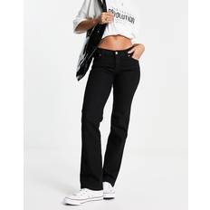Dr. Denim Dame - XL Bukser & Shorts Dr. Denim Dixy Straight Straight jeans Black Solid
