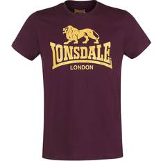 Lonsdale Herre T-shirts & Toppe Lonsdale Herren T Shirt Trägerhemd Logo, Blutrot, XL, 119083_2
