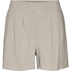 Vero Moda XL Shorts Vero Moda High Waist Shorts - Grey/Silver Lining