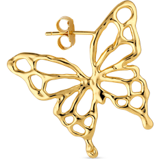 Jane Kønig Guld - Sølv Øreringe Jane Kønig Butterfly Right Earring - Gold