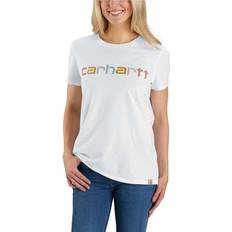 Carhartt Bomuld - Dame T-shirts & Toppe Carhartt Women's Multi Logo T-shirt - White