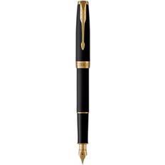 Parker Fyldepenne Parker Sonnet Fountain Pen Matte Black Lacquer GT Finish