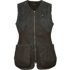 Chevalier Women's Vintage Dogsport Vest, 44W, Leather Brown