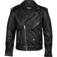 Brixton XS Tøj Brixton Jackknife Leather Jacket - Black