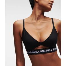 Karl Lagerfeld Dame BH'er Karl Lagerfeld Logo Peephole Bra, Woman, Black