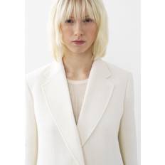 Dame - L - Silke Blazere Chloé Buttonless tailored jacket White 68% Virgin Wool, 26% Wool, 6% Cashmere