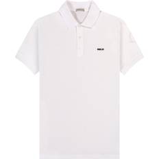 Moncler Polotrøjer Moncler Embroidered Logo Polo Shirt - White