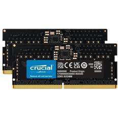 16 GB - SO-DIMM DDR5 - Sort RAM Crucial SO-DIMM Black 5600MHz 2x8GB ECC (CT2K8G56C46S5)