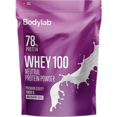 Fiskeolier - Mælkeproteiner - Pulver Proteinpulver Bodylab Whey 100 Neutral 1kg