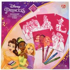 Sminkelegetøj Disney Princess filtkunst 5 stk med filt tusser