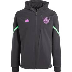 Adidas Jakker & Trøjer adidas FC Bayern Designed For Gameday Full-Zip Hoodie Black Shock Purple