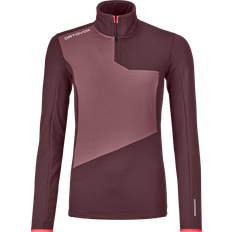 Ortovox 52 Tøj Ortovox Fleece Light Zip Neck Woman - Winetasting