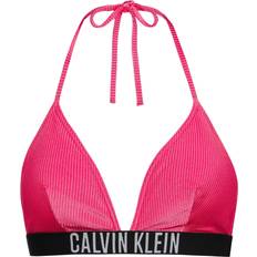 M - Nylon Bikinitoppe Calvin Klein Triangle Bikini Top Intense Power PINK