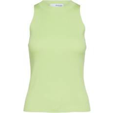 Selected Dame - Viskose Toppe Selected Sleeveless Knitted Top - Sharp Green